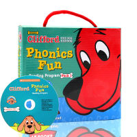 Clifford phonicfun Pack 1 fun and natural spelling 12 volumes boxed + CD English original picture book childrens early teaching English reading bedtime story picture book