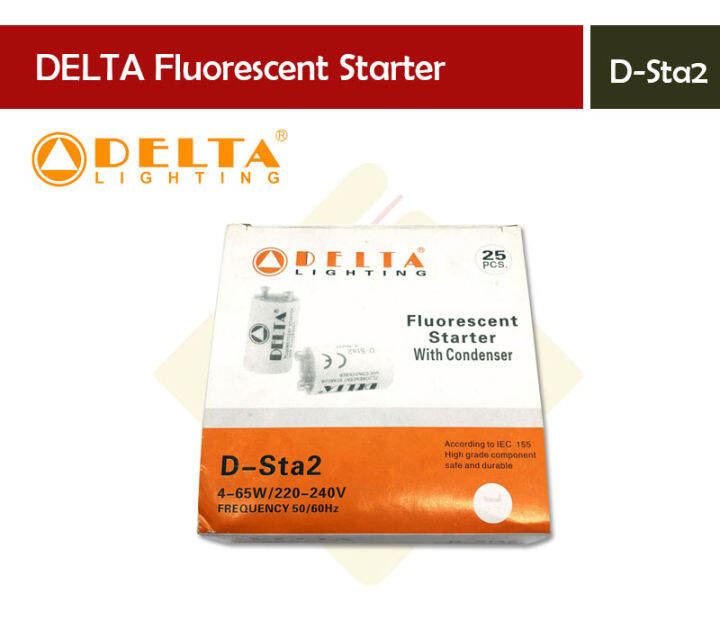 Delta Fluorescent Starter w/ Condenser DSta2 (1 box) Lazada PH