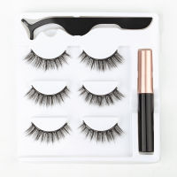 3510 Pairs Magnetic Eyelashes Waterproof Lasting Magnet Natural Short Magnet Mink lashes Magnetic Eyeliner Tweezer Set