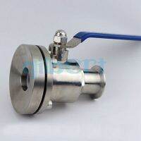 Fit Tube O.D 38mm Ferrule O.D 50.5mm 1.5" Tri Clamp 316L Stainless Steel Sanitary Tank Bottom Ball Valve Dairy Product