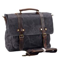 [COD] 15.6 inch computer simple mens bag business shoulder casual trip briefcase Messenger