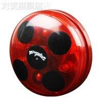 【Ready】? Miracle Girl Yo-Yo Yo-Yo Luminous Auto-Sleep Revolving Reddy Ladybug Magic Boys and Children Toys