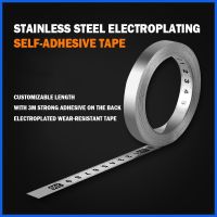 Stainless Steel Ruler Can Be Pasted. The Office Supplies Can Be Pasted With The Ruler Rod The Mechanical Table Saw Ruler 0.8-3m Food Storage  Dispense