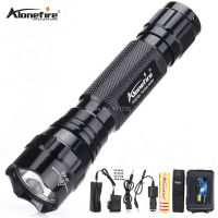 AloneFire 501B XM-L T6 L2 U3 Tactical flashlight powerful Waterproof lantern Outdoor Camping lights 18650 Rechargeable battery Rechargeable  Flashligh