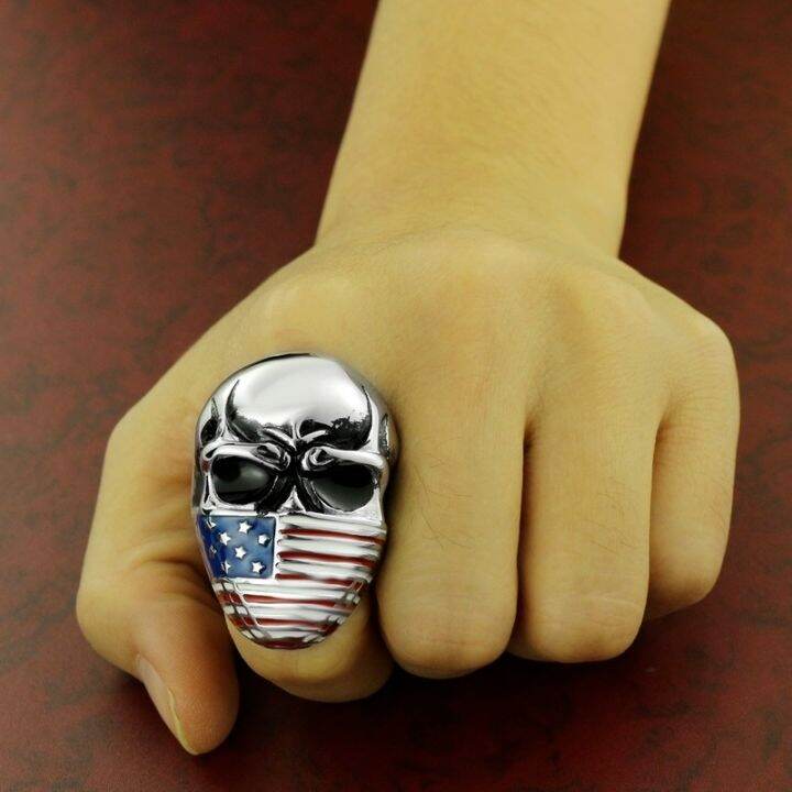 edc-skull-american-flag-self-defense-single-finger-buckle-ring-ladies-anti-wolf-mens-outdoor-finger-fist-ring-safety-tools