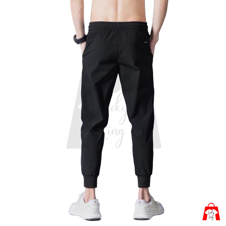 p15-กางเกงขายาว-ไซส์-m-4xl-ผ้าดีสีไม่ตก-เอวยางยืด-กระเป๋า-2-ข้าง-ขาจั๊ม-สีดำ-ใส่สบายราคาถูก-พร้อมส่ง