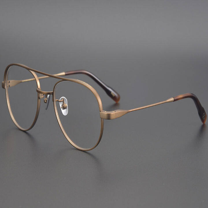 Retro Japanese Handmade Pure Titanium Eyewear Frame Men Prescription Myopia Eyeglasses Vintage