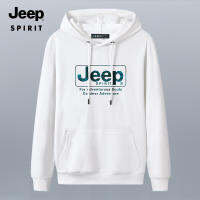 JEEP SPIRIT เสื้อกันหนาวผู้ชายขนาดใหญ่ใหม่คลุมด้วยผ้าผ้าฝ้าย Unisex กีฬาเสื้อกันหนาวสบายๆ