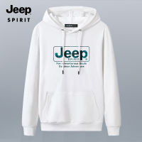 JEEP SPIRIT Mens Sweater Oversized New Hooded Cotton Unisex Sports Casual Sweater