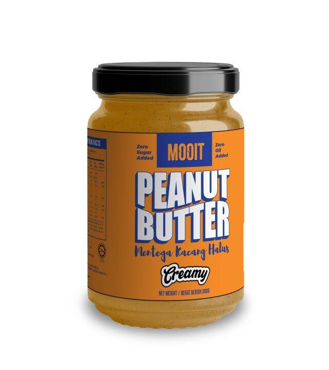 MOOIT Naked Nuts Creamy Peanut Butter ( Zero Sugar / Oil Added ) 380G