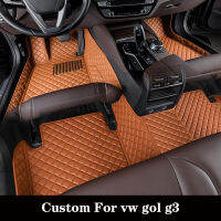 CUSTOM รถสำหรับ Volkswagen gol G3 2000 2001 2002 2003 2004 4ประตูหนังเท้า Pad หรูหราผู้หญิงพรม Auto accessorsy