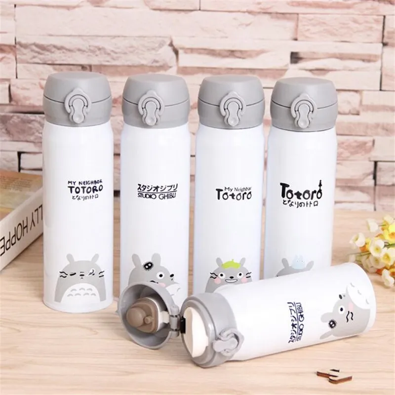 350ml/500ml Totoro Thermocup Thermos Water Bottle Stainless Steel