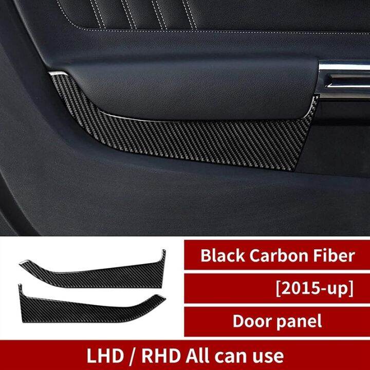 carbon-fiber-car-front-door-panel-trim-cover-decal-for-ford-mustang-2015-2021-interior-accessories