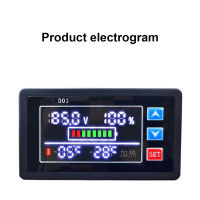 เครื่องทดสอบความจุแบตเตอรี่ดิจิตอล DC9V-100V สวิตช์อุณหภูมิจอแสดงผล LCD ไฟแสดงสถานะแบตเตอรี่ทางทะเล