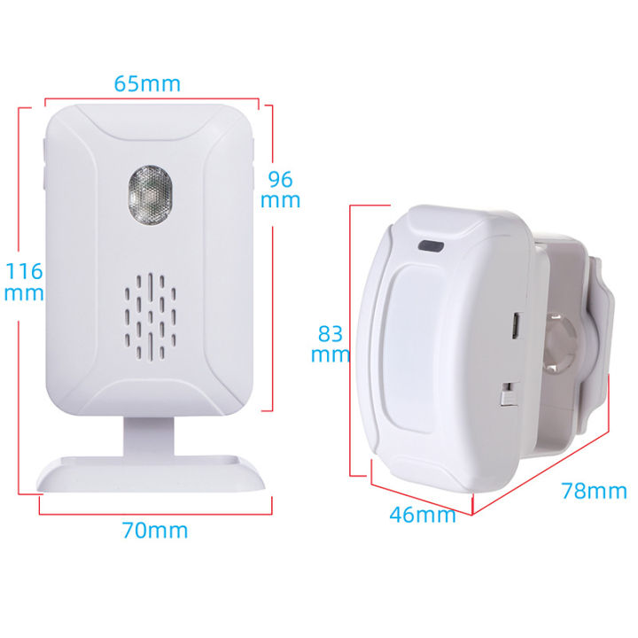 motion-sensor-เซนเซอร์ตรวจจับความเคลื่อนไหว-บ้าน-ร้านอาหาร-กันขโมย-ตรวจจับการบุกรุก-สำหรับเด็ก-ใส่ถ่านเคลื่อนย้ายสะดวก