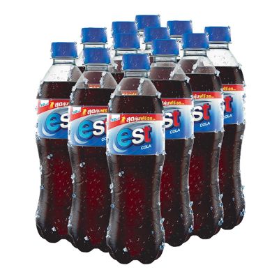 สินค้ามาใหม่! เอส น้ำอัดลม กลิ่นโคล่า 490 มล. แพ็ค 12 ขวด Est Cola Soft Drink 490 ml x 12 Bottles ล็อตใหม่มาล่าสุด สินค้าสด มีเก็บเงินปลายทาง