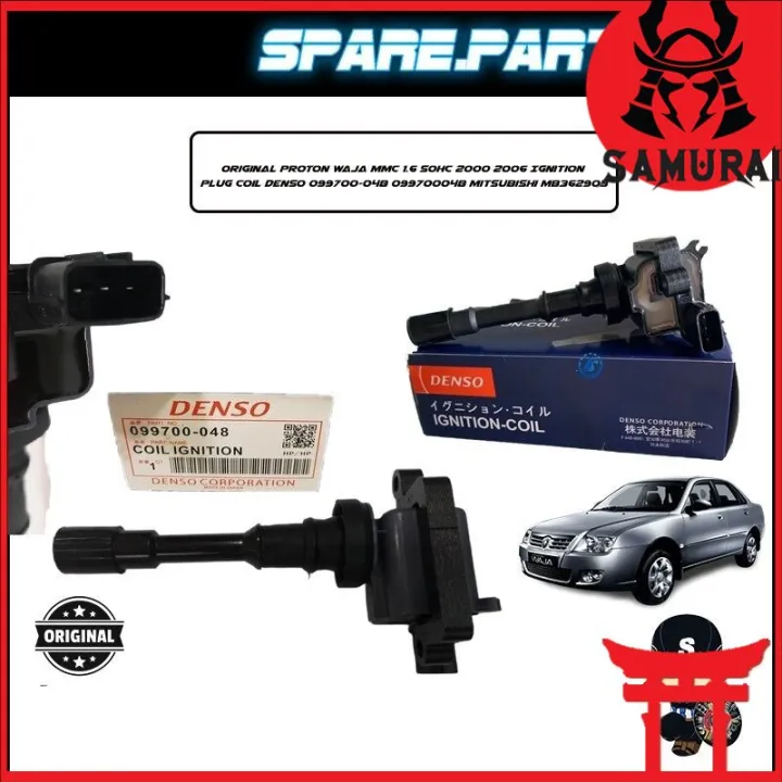 Original Proton Waja MMC 1.6 SOHC 2000 2006 Ignition Plug Coil Denso