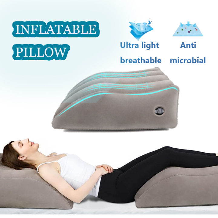 Leg Elevation Pillow Inflatable Wedge Pillows, Comfort Leg Pillows