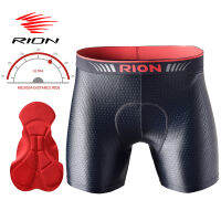 RION Men Cycling Bicycle Underwear Mens Shorts Tights Biker Bike Gym Underpants with Padding Pads Male MTB Mountain Ride Lycra