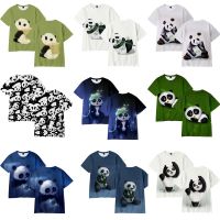 NEW New Panda Print 3d T-shirt Cute Animal Street Clothing Mens And Womens Large T-shirt Harajuku Boys Top Boys And Girls Clothing