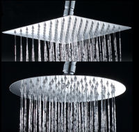 Extra Large Shower Large Shower Spike Top Nozzle Pure Steel Large Top-Spray 304 Stainless Steel Ultra-Thin Supercharged Shower Head