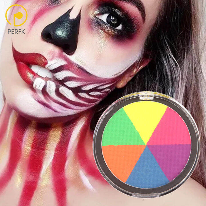 Perfk Face Body Paint Stage Theatre Palette Painting for Kids Party