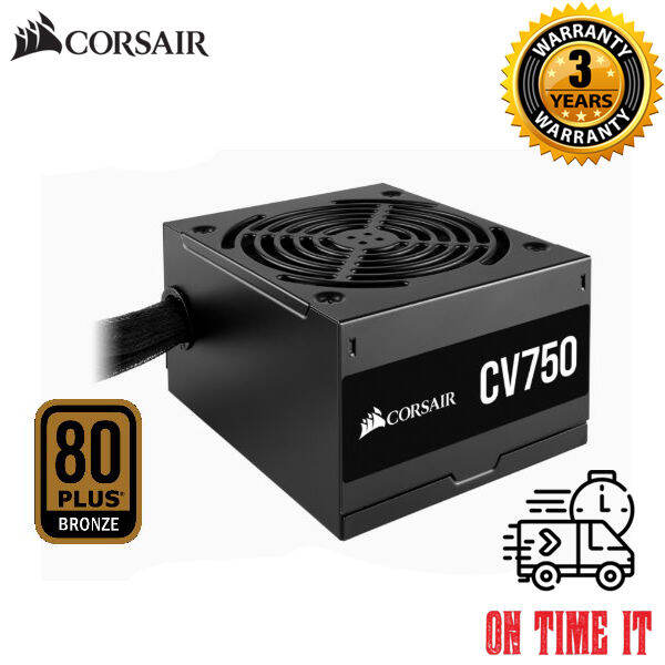 Corsair CV750 CV Series 750W 80PLUS BRONZE Power Supply (CP-9020237-UK ...