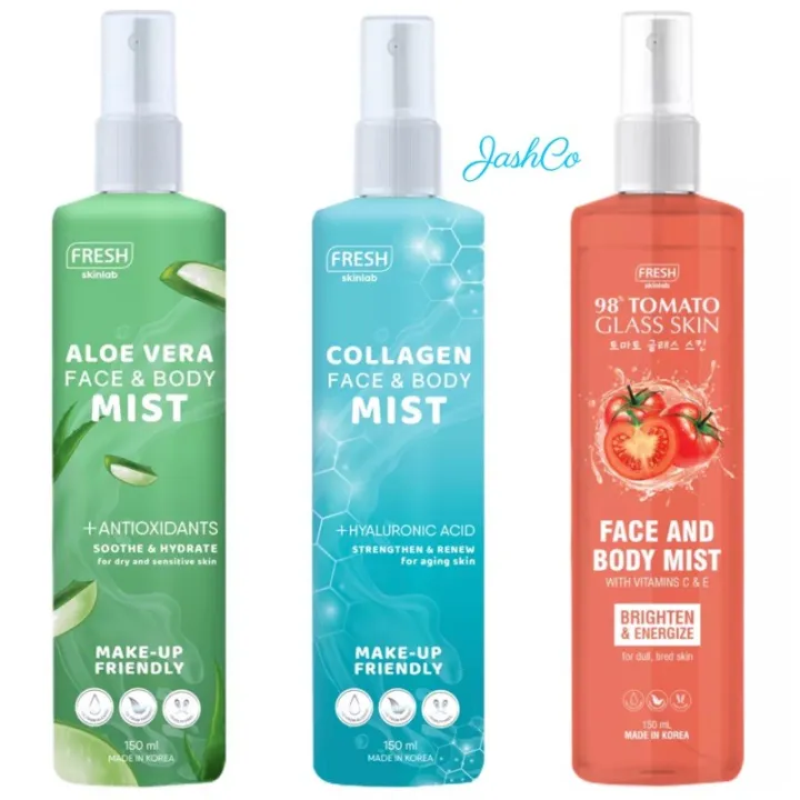 flash sales Fresh Skinlab Face Body Mist Collagen Aloe Vera 150mL Lazada PH