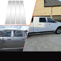 Car Door Window Pillar Posts Trim Covers Sticker Exterior Parts For Dodge Ram 1500 2500 3500 4500 5500 2009-2018 Chrome Plated