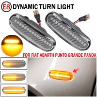 2Pcs For Fiat Panda 169 Grande Punto Multipla Doblo Fiorino Linea Idea Stilo Multi Dynamic LED Side Marker Light Repeater Lamp