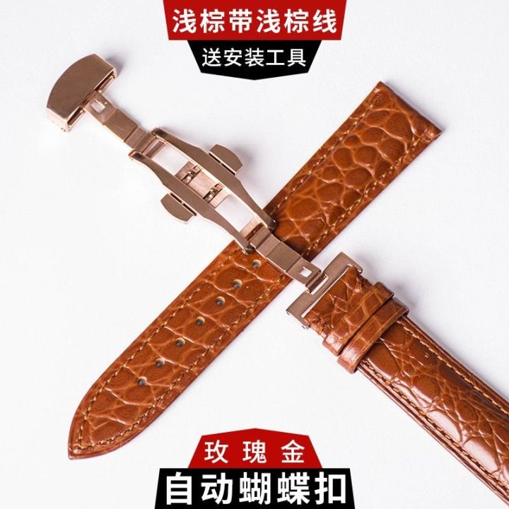 hot-seller-adapted-to-leather-strap-top-layer-cowhide-crocodile-butterfly-buckle-pin-genuine-ultra-thin-fake-one-pay-ten