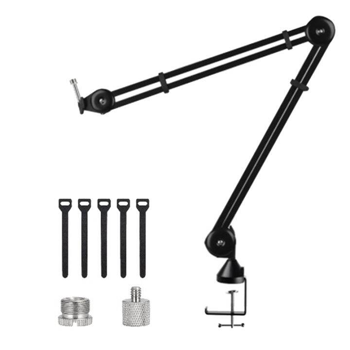 Heavy Duty Microphone Boom Arm Stand Adjustable Suspension Scissor Mic