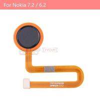 สําหรับ Nokia 6.2 7.2 / 5.3 / 5.4 ปุ่มโฮมคีย์ลายนิ้วมือเซนเซอร์ Flex Cable อะไหล่ทดแทน