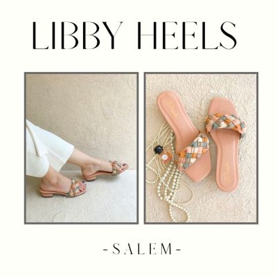 ส้น Libby-รองเท้าแตะถักผู้หญิง