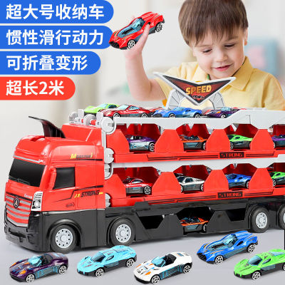 รถบรรทุกขับออกมอร์ฟขนาดใหญ่พับได้ติดตามรถโลหะผสมของเล่นเด็กของขวัญเด็กชายร้านเครดิต