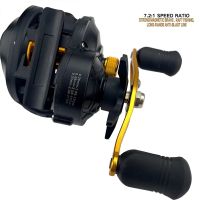 Smooth Baitcasting Reel 8KG Max Drag 17 1 Ball Bearings 7.2:1 High Speed Gear Ratio Fishing Coil