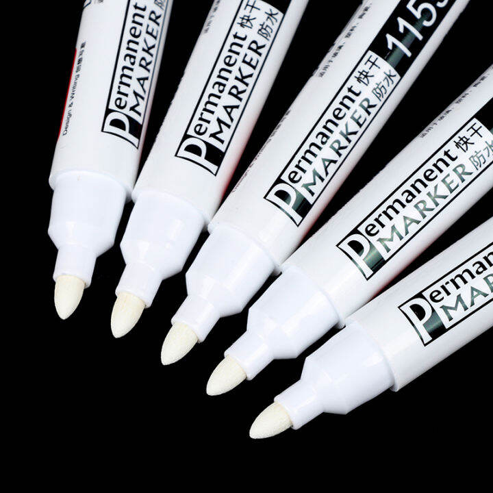 Graceful 3 5pcs Metal Permanent Marker Pens 6mm White Paint Pen for