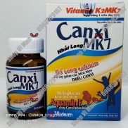 Canxi MK7 Nhất Long lọ 30 viên - Bổ sung canxi, vitamin D3