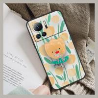 Cute Anti-knock Phone Case For infinix Note12 VIP/X672 Cover Silicone armor case Kickstand TPU drift sand Durable