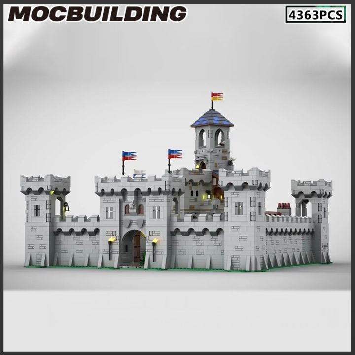 moc-building-block-modular-castle-gatehouse-wall-tower-staircase-diy-brick-medieval-build-toy-collection-home-decor-present