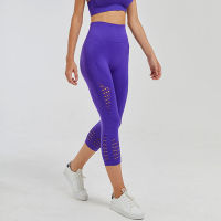 2021 New Sport Yoga Pants High Waist Energy Seamless Fitness Cropped Leggings Women Tummy Control Gym Running Tights