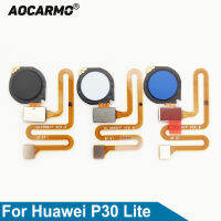 Aocarmo ปุ่ม Home สำหรับ P30 Litenova 4e Touch ID ลายนิ้วมือเซนเซอร์ Flex Cable Replacement Part