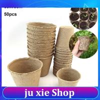 JuXie store 50x Plant Starter Seed Paper Grow Pot Nursery Cup growing box Tray veg planter garden Flower for veg Biodegradable Eco-Friendly