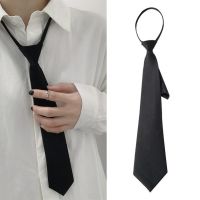 Unisex Ties Retro Silky Narrow Neck Tie Slim Smooth Womens Bow Tie Korean Style Simple Elegant All-match Trendy Tie 2022