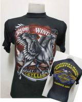 เสื้อผ้าบางฮาเลย์ Harley-Davidson ผ้ามุ้งบางใส่สบาย สไตล์วินเทจ ป้ายVintage 3D EMBLEM [ S M L XL ]