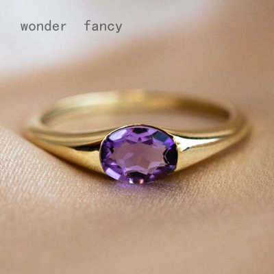 JewelryPalace แหวนอะเลกซานไดรต์สีม่วงรูปไข่แหวนเงินแท้925สำหรับผู้หญิงเครื่องประดับอัญมณีแฟชั่น  แหวน