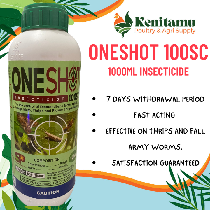ONESHOT 100SC (1000ML) INSECTICIDE GOOD FOR 4 HECTARES FOR PLANT CARE