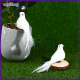ruyifang 2pcs White Dove Feather โฟมเทียมคนรักสันติภาพนกเขาตกแต่งบ้าน
