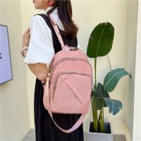 Solid Color Girls Backpack Outdoor Leisure Travel Bag Large Capacity Anti-Theft Female College Student School Dual-Use Shoulder 【AUG】