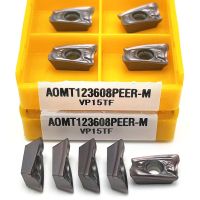 เม็ดมีดคาร์ไบด์ AOMT123608 PEER M VP15TF CNC เม็ดมีดกัดเชิงกล AOMT123608 ชิ้นส่วนเครื่องจักร CNC เครื่องตัดเครื่องตัดกลึง